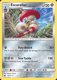 Crimson Invasion Escavalier #69 card