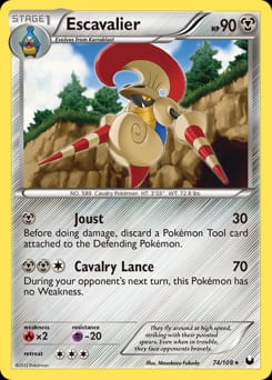 Dark Explorers Escavalier #74 card
