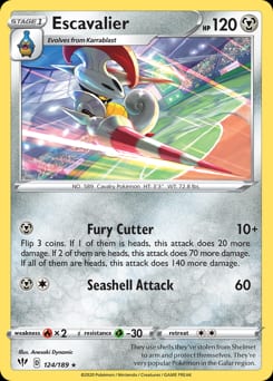 Darkness Ablaze Escavalier #124 card