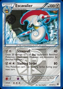 2013 Plasma Blast Escavalier #61 card