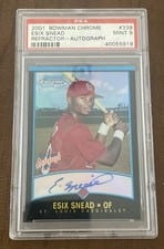 2001 Bowman Chrome Esix Snead #339 card