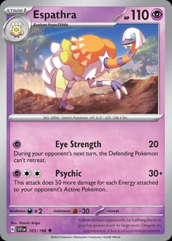 Scarlet & Violet Espathra #103 card