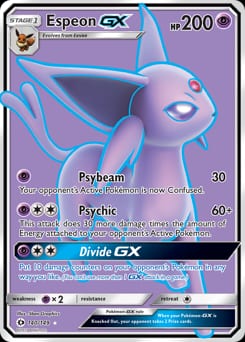 2017 Sun & Moon Espeon-GX #140 card