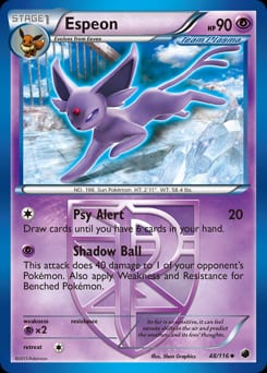 2013 Plasma Freeze Espeon #48 card