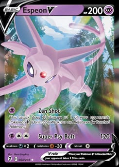 Evolving Skies Espeon V #64 card