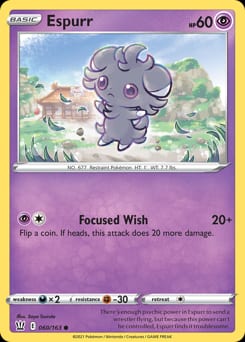 2021 Battle Styles Espurr #60