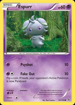 Flashfire Espurr #42 card