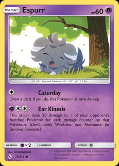 Unbroken Bonds Espurr #79 card