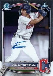 2025 Bowman Chrome Prospects Autographs Esteban Gonzalez #CPA-EGO card