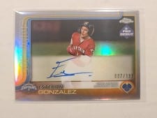 2025 Topps Pro Debut Chrome Autographs Esteban Gonzalez #PDC-117 card