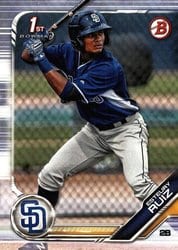 2019 Bowman Prospects Esteury Ruiz #BP-89 card