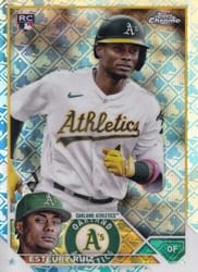 2023 Topps Chrome Logofractor Edition Base Set Esteury Ruiz #99 card