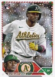 2023 Topps Holiday Base Set Esteury Ruiz #H15 card