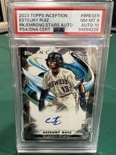2023 Topps Inception Rookies and Emerging Stars Autographs Esteury Ruiz #BRES-ER card