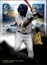 2018 Bowman Chrome Peaks of Potential Estevan Florial #PP-EF card