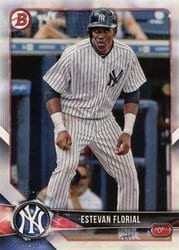 2018 Bowman Draft Base Set Estevan Florial #BD-187 card