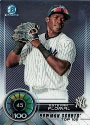 2018 Bowman Scouts Top 100 Estevan Florial #BTP-45 card