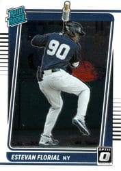 2021 Donruss Optic Base Set Estevan Florial #76 card