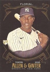 2021 Topps Allen & Ginter X Base Set Estevan Florial #268 card