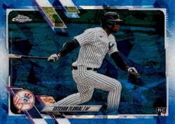 2021 Topps Chrome Sapphire Edition Base Set Estevan Florial #406 card