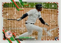 2021 Topps Holiday Base Set Estevan Florial #HW181 card