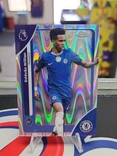 2026 Topps Chrome Premier League Estevao Willian RayWave Refractor #68 card