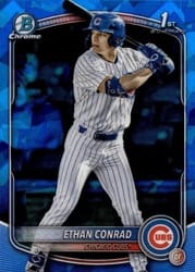2025 Bowman Draft Sapphire Base Set Ethan Conrad #BDC-17 card