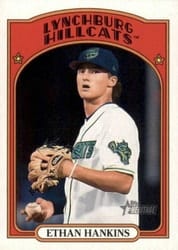 2021 Topps Heritage Minor League Base Set Ethan Hankins #155 card