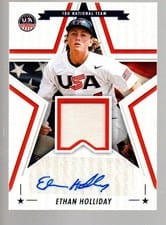 2025 Panini Stars & Stripes Signature Materials Ethan Holliday #SSM-EH card