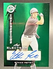 2024 Leaf Electrum Baseball Inked Impressions Ethan Petry #II-EP1 card