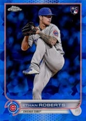 2022 Topps Chrome Update Sapphire Edition Base Set Ethan Roberts #US256 card