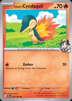 Destined Rivals Ethan's Cyndaquil #32 card