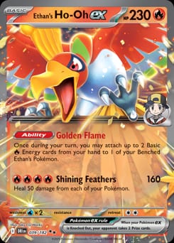 Destined Rivals Ethan's Ho-Oh ex #39 card