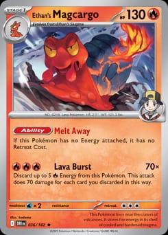 Destined Rivals Ethan's Magcargo #36 card
