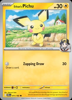 Destined Rivals Ethan's Pichu #71 card