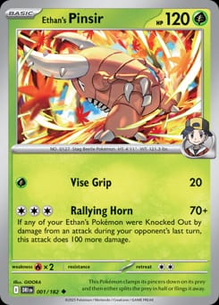 Destined Rivals Ethan's Pinsir #1 card