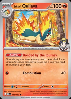 Destined Rivals Ethan's Quilava #33 card