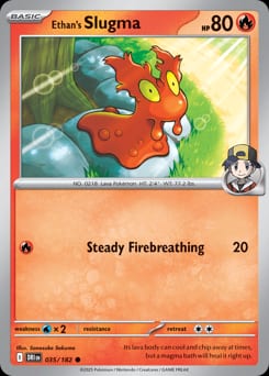 Destined Rivals Ethan's Slugma #35 card