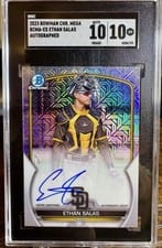 2023 Bowman Chrome Prospect Mega Box Autographs Ethan Salas #BCMA-ES card