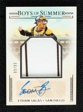 2024 Panini Boys of Summer Jumbo Prospect Material Signatures Ethan Salas #JMS-ES card