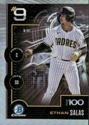 2025 Bowman Bowman Scouts Top 100 Ethan Salas #BTP-9 card