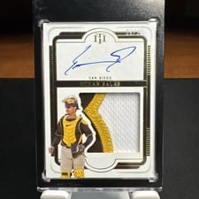 2025 Panini National Treasures Silhouette Signatures Ethan Salas #15 card