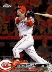 2018 Topps Chrome Base Set Eugenio Suarez #41 card