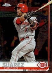 2019 Topps Chrome Base Set Eugenio Suarez #80 card