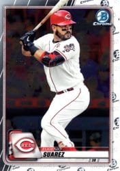 2020 Bowman Chrome Base Set Eugenio Suarez #33 card