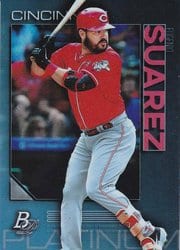 2020 Bowman Platinum Base Set Eugenio Suarez #52 card