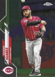 2020 Topps Chrome Base Set Eugenio Suarez #128 card