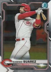 2021 Bowman Chrome Base Set Eugenio Suarez #36 card