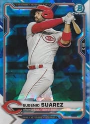 2021 Bowman Chrome Sapphire Edition Base Set Eugenio Suarez #36 card