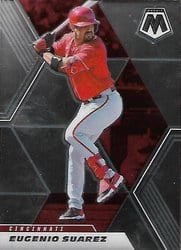 2021 Panini Mosaic Base Set Eugenio Suarez #168 card